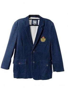 Heritage 1981 Men’s Navy Blue Corduroy Preppy Grandpa Core Blazer Extra Large